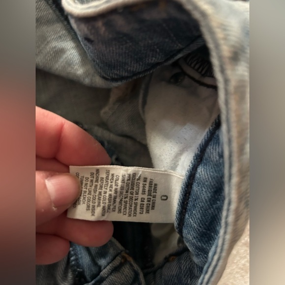 Women's Denim Lace Trim Cut Off Shorts - Picture 3 of 6